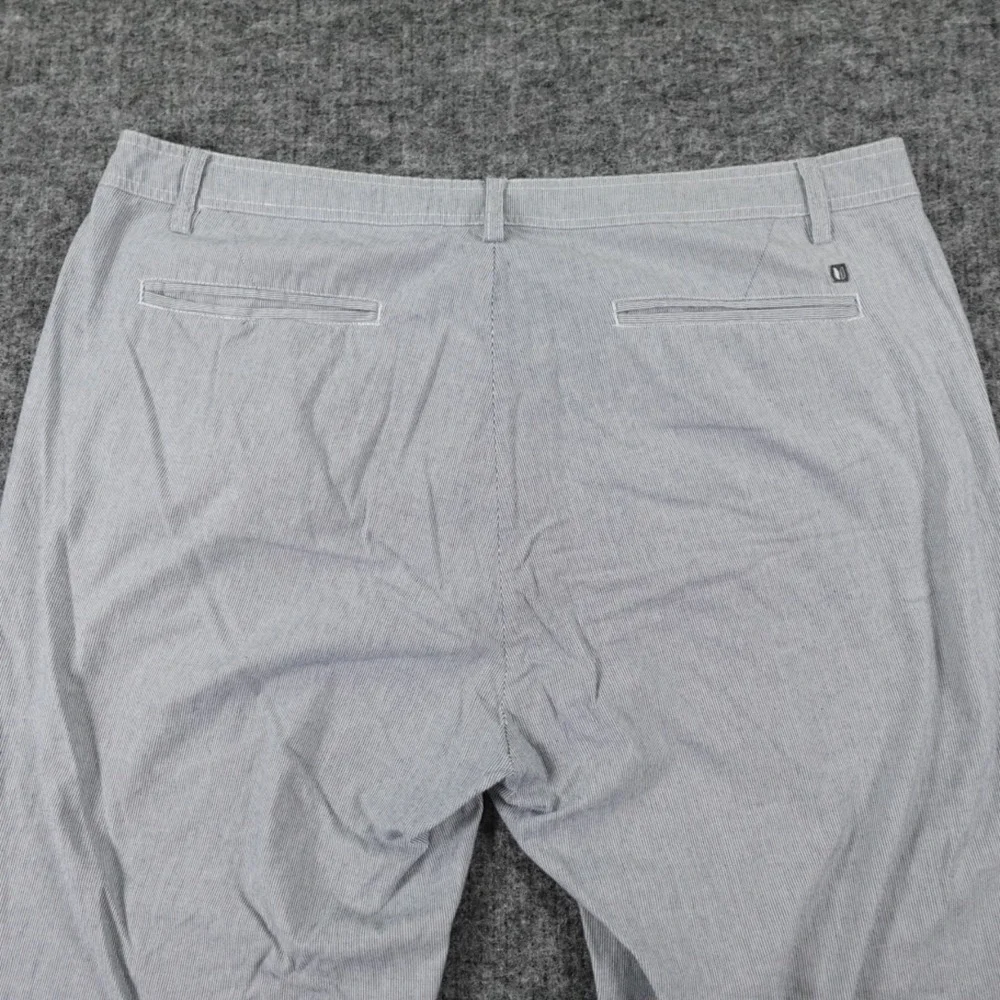 Linksoul Pants Mens 38 Blue‎ White Pinstripe Chinos Cotton Blend Light (40X31)